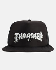 Thrasher - Chains by Daniel Shepard Trucker Hat - Black