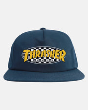 Thrasher - Checkered Oval Snapback - Navy