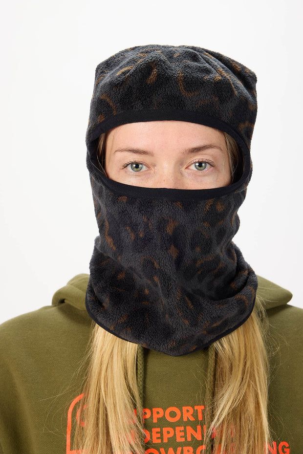 Airblaster - Cozy Fleece Face Tube - Black Leopard