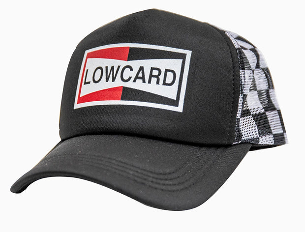 Lowcard - Champion Checked Bent Bill Hat - Black / Checkered