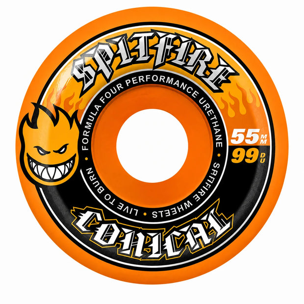 Spitfire - F4 99a Conical Wheels Orange - 55mm