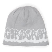 Corduroy - Checkmate Reversible Skully Beanie - White