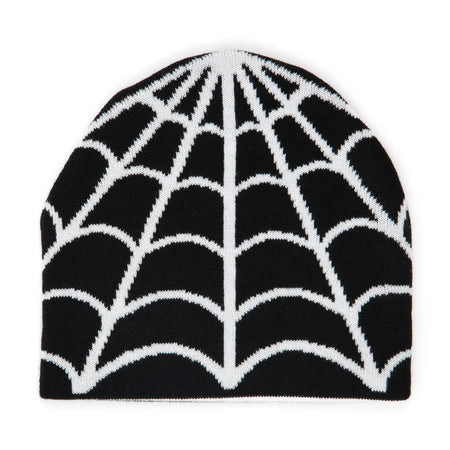 Corduroy - Cobweb Reversible Skully Beanie - Black