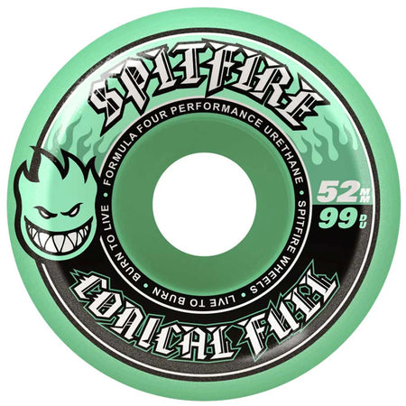 Spitfire - F4 Conical Full 99a Wheels - Teal - Board Of Missoula