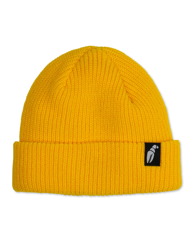 Crab Grab - Claw Label Beanie - Vintage Yellow