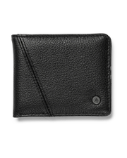 Volcom - Pay-A-Pal Leather Bifold - Black - Board Of Missoula