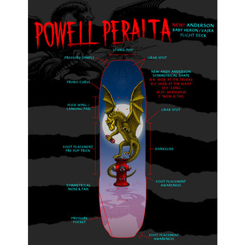 Powell Peralta - Andy Anderson Baby Heron Egg (Vajra) Flight Deck 8.4"