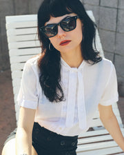 Decade - Big Earl 50s Sunglasses - Gloss Black / Grey