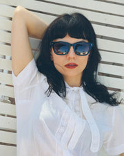 Decade - Big Earl 50s Sunglasses - Gloss Black / Grey