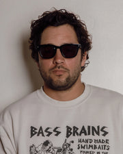 Decade - Big Earl 50s Sunglasses - Gloss Black / Grey