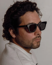 Decade - Big Earl 50s Sunglasses - Gloss Black / Grey