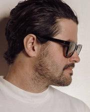 Decade - Big Earl 50s Sunglasses - Gloss Black / Green