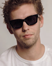 Decade - Milton 60s Sunglasses - Gloss Black / Grey - POLARIZED