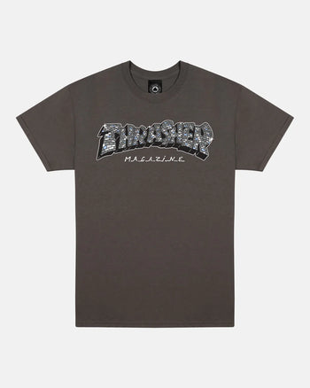 Thrasher - Disco by Spanky T-Shirt - Charcoal