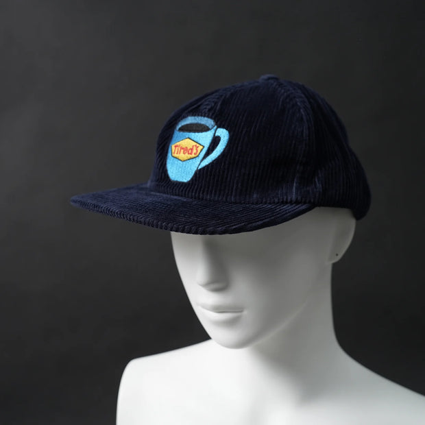 Tired - Tired's Washed Cord Cap - Navy
