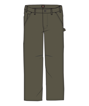 Dickies - Mens Flex Duck Carpenter Pants - Military Green – Board