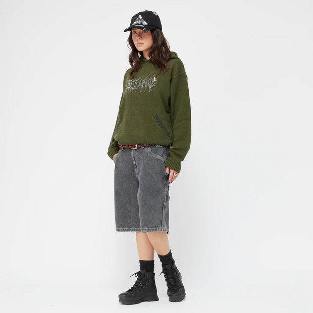 Dime - Hardcore Wool Hoodie - Army Green
