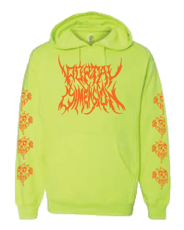 Portal Dimension - Drool Hoodie - Hi Vis Green