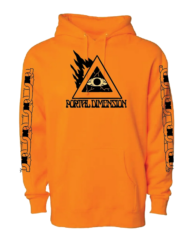 Portal Dimension - Evil Eye Hoodie - Hi Vis Orange