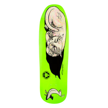 Welcome -Sleeping Cat on Gaia Neon Green Dip 9.6"