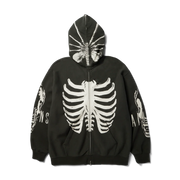 Huf - Facehugger Washed Zip Hoodie - Vintage Black