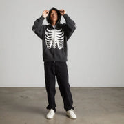 Huf - Facehugger Washed Zip Hoodie - Vintage Black