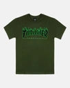 Thrasher - Flame Green / Black T-Shirt - Forest Green