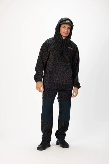 Airblaster - Fleece Hoodie - Black Leopard