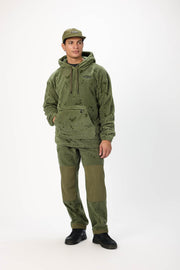 Airblaster - Fleece Hoodie - Olive Grid