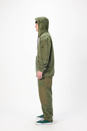 Airblaster - Fleece Hoodie - Olive Grid