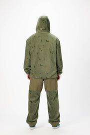 Airblaster - Fleece Hoodie - Olive Grid