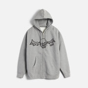 Corduroy - FOS Zip Hoodie - Heather Grey