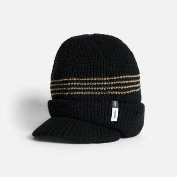 Autumn - Visor Beanie - Black