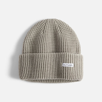 Autumn - Waffle Beanie - Stone
