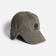 Autumn - Washed Canvas Flap Cap - Pebble