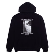 GX1000 - Bomb Hills Not Countries Hoodie - Black / Grey Font - Board Of Missoula