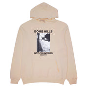 GX1000 - Bomb Hills Not Countries Hoodie - Sand / Black Font - Board Of Missoula