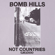 GX1000 - Bomb Hills Not Countries T-Shirt - Lilac Chalk - Board Of Missoula