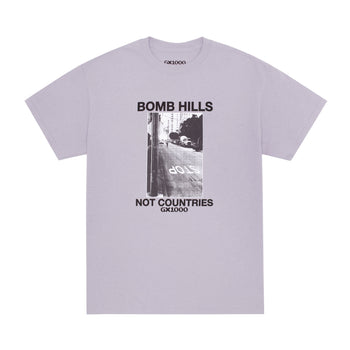 GX1000 - Bomb Hills Not Countries T-Shirt - Lilac Chalk - Board Of Missoula