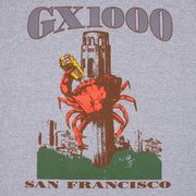 GX1000 - Crab T-Shirt - Heather Grey - Board Of Missoula
