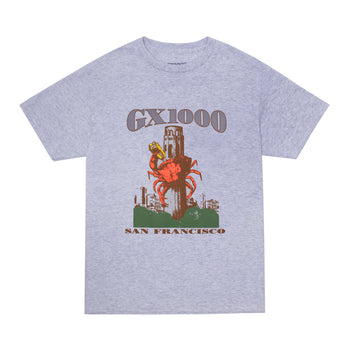 GX1000 - Crab T-Shirt - Heather Grey - Board Of Missoula