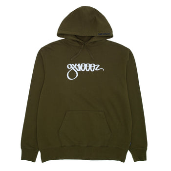 GX1000 - Script Hoodie - Military Green - Board Of Missoula