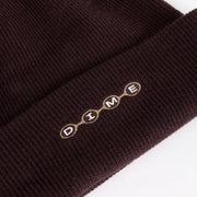 Dime - Space Fold Beanie - Dark Brown