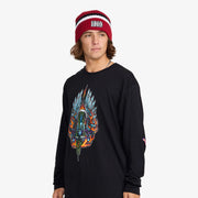 1910 - Broken Straight Beanie - Red