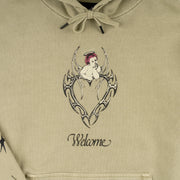 Welcome - Halo Pigment Dyed Hoodie - Moss