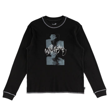 Welcome - Scan Contrast Stitch Thermal - Black