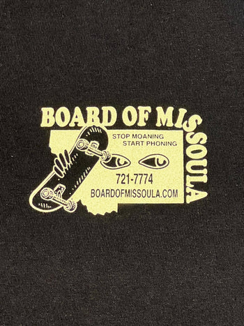 Skate Shop Day - Parsons x Board of Missoula Baby Blain Shirt - Black - Board Of Missoula