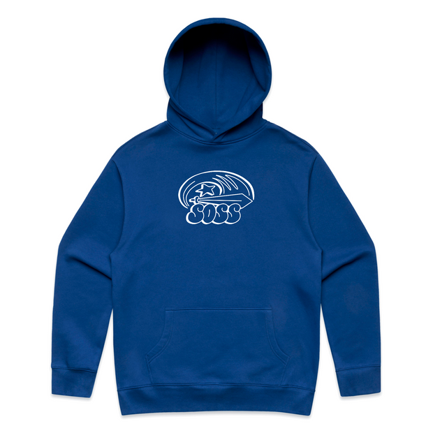 SOSS - Sword Hoodie - Blue / White - Board Of Missoula