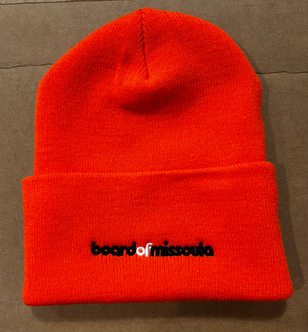 Board of Missoula - Embroidered Beanie - Blaze Orange