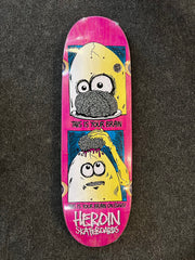 Heroin Skateboards - Brain on Eggs 9.5" Deck